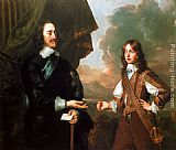 Duke Canvas Paintings - Charles I And The Duke Of York